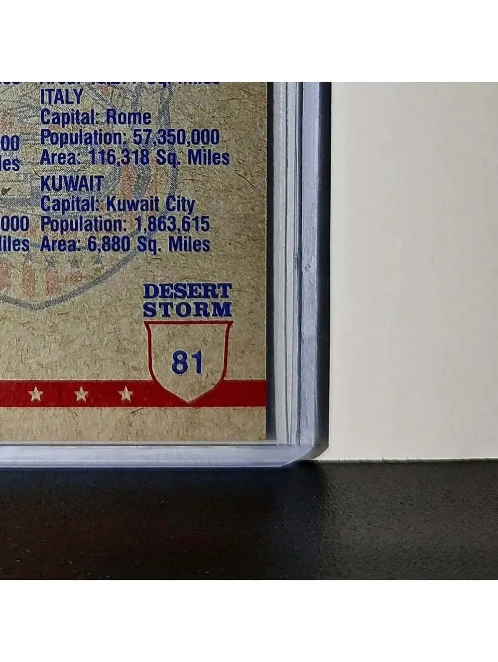 The View from Above 1991 Topps Desert Storm #81 Card - Picture 10 of 10